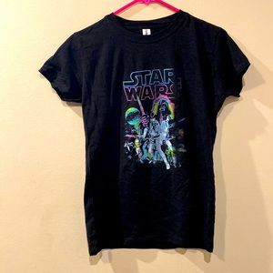 Unisex cotton short sleeve crew neck Tultex Shirt w/ Star Wars Graphic Medium